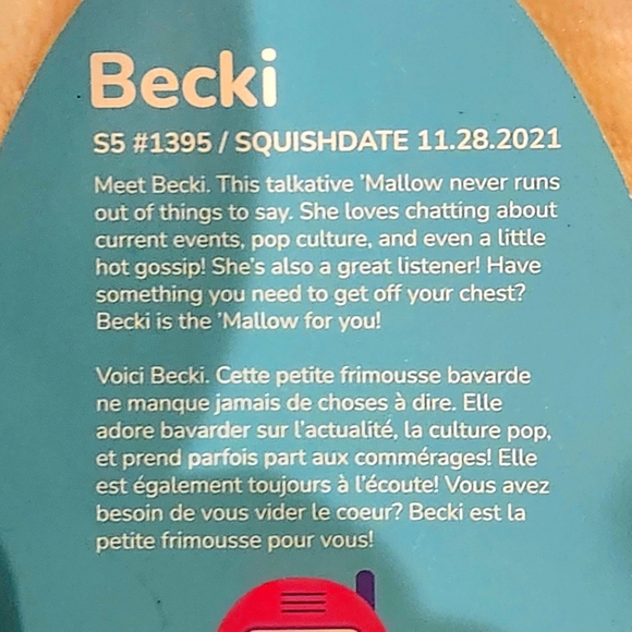 NWT Becki Cell Phone Squishmallows Size 5 inches Color Pink - Picture 6 of 6